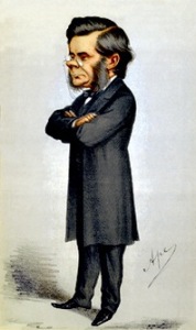 A caricature of Thomas Huxley, from a 19th Century edition of Vanity Fair.